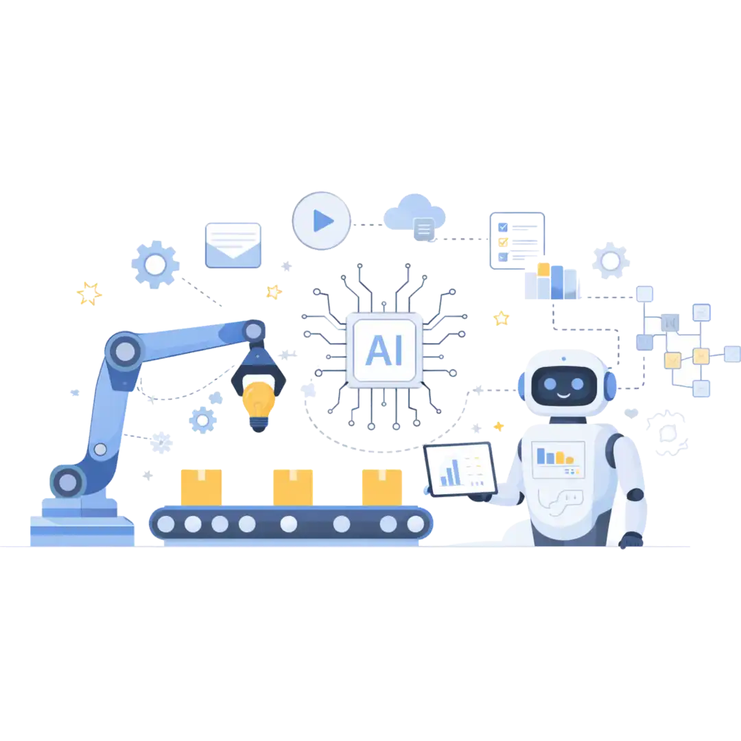 Yapay zeka otomasyon sistemi görseli